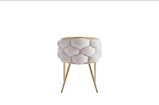 Chaise ballon écru doré lot de 2 chaises